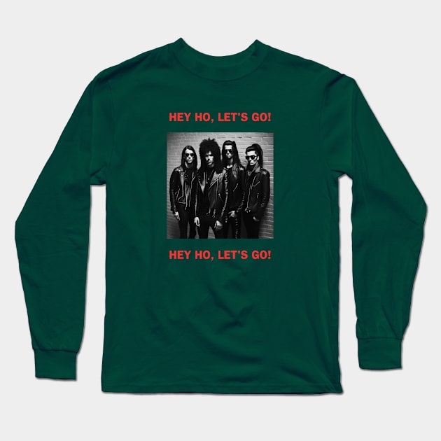 RAMONES Blitzkrieg Bop Long Sleeve T-Shirt by Seligs Music